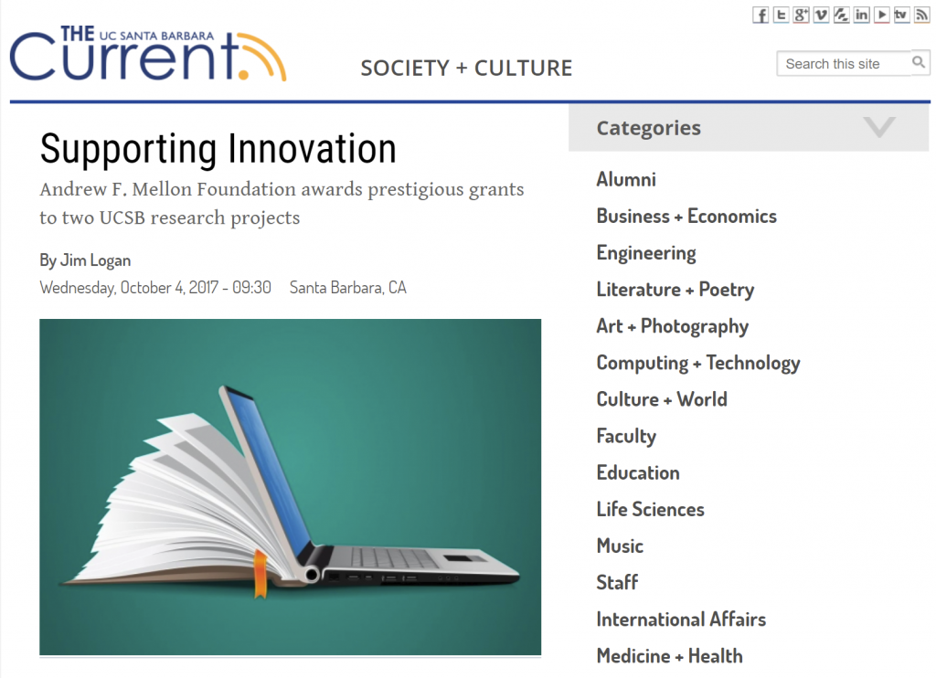 Mellon Foundation Awards WE1S 1.1 Million in Funding WE1S